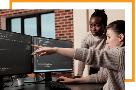 Cloud experts implementing a hybrid cloud architecture 