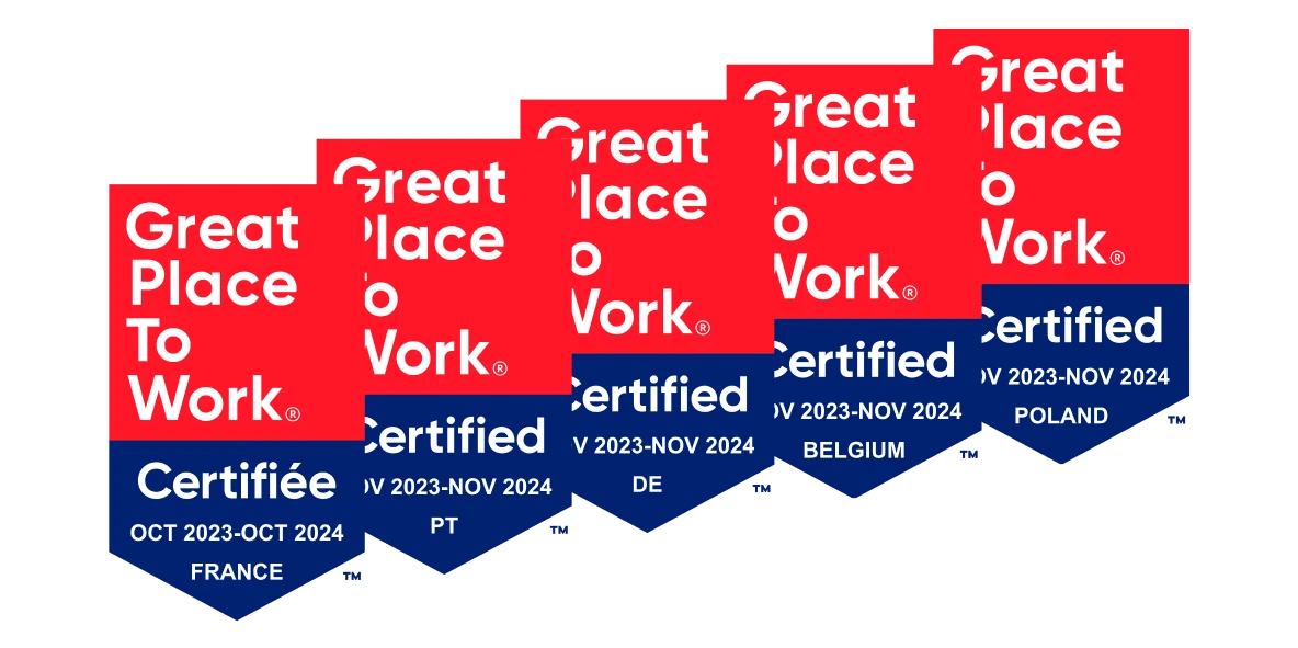 Great Place to Work labels in France, Portugal, Germany, Belgium and Poland