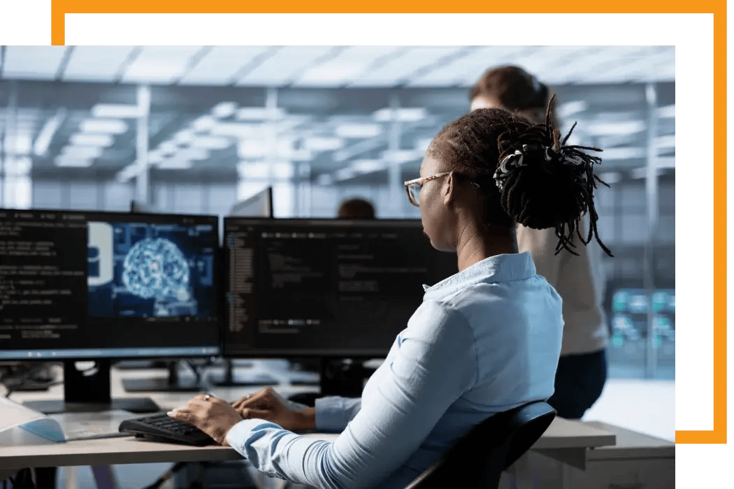 Data Analyst working on predictive analytics