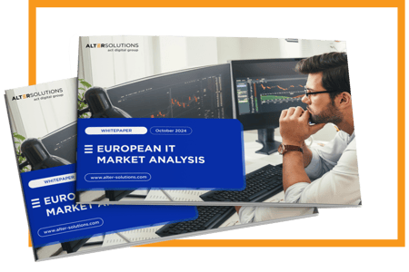 Cover of the whitepaper European IT market analysis