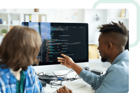 Cybersecurity team working on cyber requirements and documentation