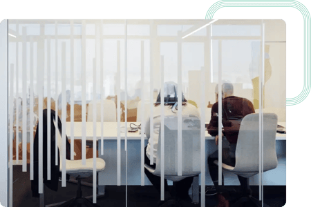 Team of risk analysts having a meeting at the act digital office