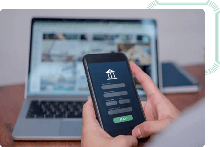 Client web application that provides bank loans
