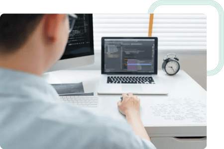 Java developer fixing bugs identified by the testing team