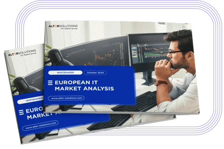 Cover of the whitepaper European IT market analysis