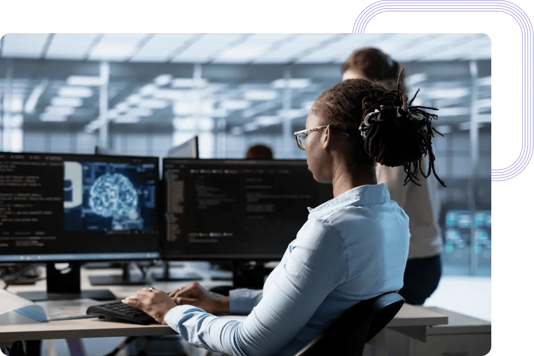 Data Analyst working on predictive analytics