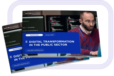 Cover of the whitepaper Digital Transformation in the Public Sector
