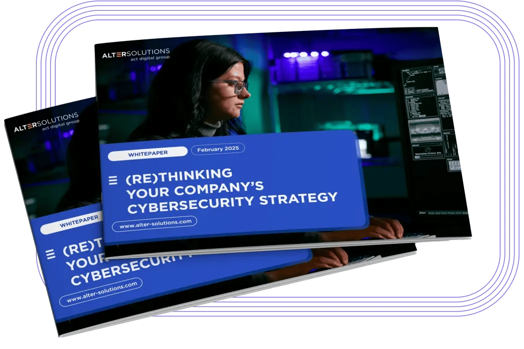 Cover of the whitepaper Re(thinking) your company's cybersecurity strategy
