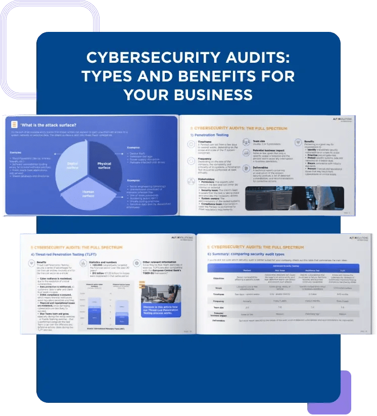 Inside of the whitepaper Cybersecurity Audits